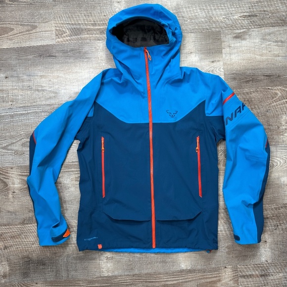 Dynafit Alpine GTX Waterproof Jacket Blue Navy Mens Size M - Picture 1 of 15